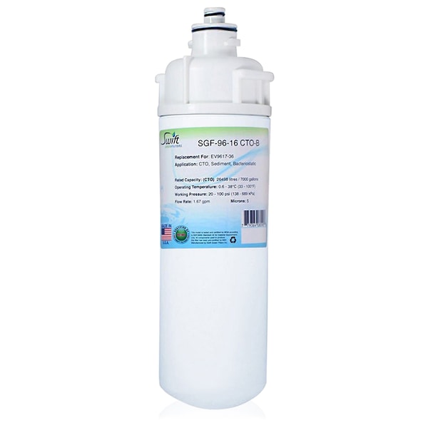 SGF-96-16 CTO-B Replacement water filter for Everpure EV9617-36